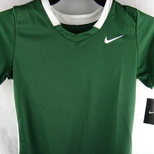 Nike Girl's Large Dri-Fit Lacross Green Jersey NEW